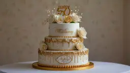 Najpiękniejsze napisy na tort na 50 rocznicę ślubu - inspiracje