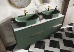 Jakie meble pasują do zielonej łazienki - poradnik wyposażenia wnętrz