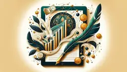 Pióro i wykresy na tablecie symbolizują, jak prowadzić bloga i zarabiać na pisaniu.