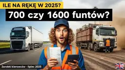 Zarobki kierowcy ciężarówki w Anglii: Ile realnie zarobisz po Brexicie?