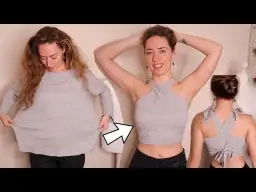Crop top DIY z bluzki: Szybka metamorfoza bez igły i nitki
