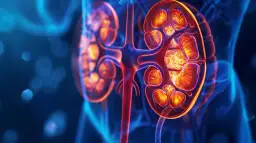 Przekrój nerki, ukazujący jej wewnętrzną strukturę. Dowiedz się, jak dbać o nerki, by służyły Ci latami.