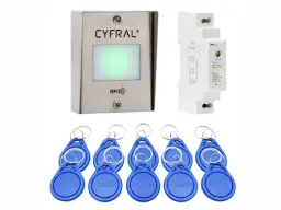 Zestaw do domofonu z czytnikiem RFID i brelokami. Dowiedz się, jak otworzyć drzwi domofonem, używając breloka.