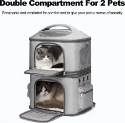 Podwójny transporter dla kotów – komfort i bezpieczeństwo w podróży