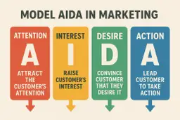 Model AIDA w marketingu: Uwaga, Zainteresowanie, Pożądanie, Działanie. Schemat procesu sprzedaży.