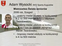 Adam Wysocki: Partner Marka Twardowskiego i jego sukcesy