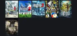 Okładki gier: Xenoblade Chronicles 2, 3, Future Redeemed, Persona 4 Golden, Octopath Traveler i Expedition. Opowieści o przeznaczeniu, które wciągają graczy w fantastyczne światy.