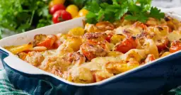 Pyszna zapiekanka wegetariańska z makaronem, która zaskoczy Twoje kubki smakowe