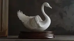 Uwodząca elegancja: Figurka gęś - finezja w porcelanie