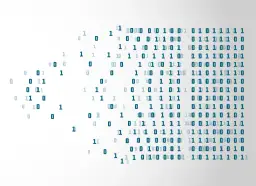 Cyfry 0 i 1 tworzą wzory, ilustrując, jak działa system binarny, podstawę cyfrowego świata.