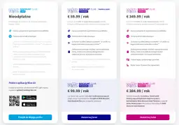 Porównanie cen i opcji Wizzair Discount Club: Light, Standard i Premium.