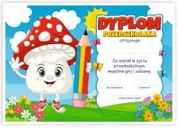 Jak wypisać dyplom dla przedszkolaka, aby był wyjątkowy i piękny