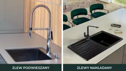 Zlew podwieszany jaki blat - najlepsze materiały odporne na wilgoć