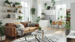 Mały salon z aneksem kuchennym: 6 pomysłów na aranżację