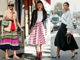 Stylizacje z rozkloszowaną spódnicą, które podkreślą twoją sylwetkę