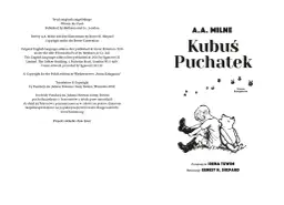 Autor Kubusia Puchatka: Milne, Shepard i Tuwim pełna historia
