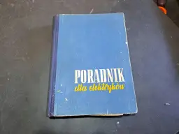 Niebieski poradnik dla elektryków, zawierający cenną wiedzę z zakresu elektryki.