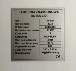 Tabliczka znamionowa na piecu - Jakie informacje zawiera?