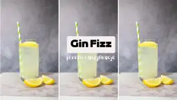 Orzeźwiający gin fizz z cytryną i słomką. Idealny na lato, z przepisem i modyfikacjami.