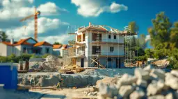 Budowa domu w toku. Pozwolenie na budowę domu to pierwszy krok do realizacji marzeń o własnym gniazdku.