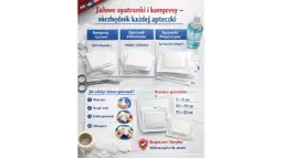 Jałowe opatrunki i kompresy – niezbędnik każdej apteczki