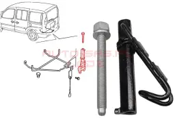 Jak opuścić koło zapasowe Fiat Doblo? Instrukcja krok po kroku