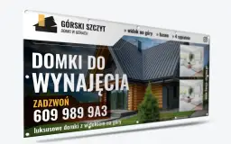 Reklamuj noclegi w luksusowych domkach z widokiem na góry! Zadzwoń: 609 989 9A3. Idealne miejsce, gdzie reklamować noclegi.