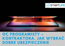 OC programisty – jak wybrać dobre ubezpieczenie dla kontraktora. Laptop z kolorowym podświetleniem klawiatury.