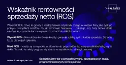Wskaźnik rentowności operacyjnej (ROS): klucz do zysków firmy?