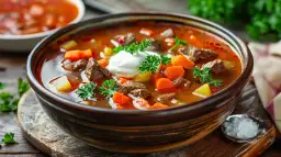 Sycący obiad: zupa gulaszowa z wołowiny lub z kociołka - przepis