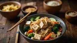 Makaron chiński z tofu: Szybki i zdrowy obiad pełen białka