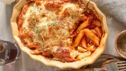 Pyszna zapiekanka makaronowa z boczkiem i serem - prosta i sycąca przepis