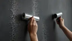 Szara farba z brokatem – Trendy, zastosowanie i efekty dekoracyjne w wnętrzach