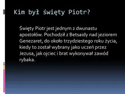 Kim był Święty Piotr - poznaj niezwykłą historię pierwszego papieża