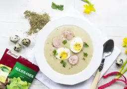 Kalorie białego barszczu z jajkiem i kiełbasą. Zaskakujący rachunek zdrowotny!