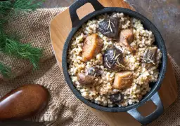 Poznaj idealny przepis na kaszotto z pieczarkami i kurczakiem