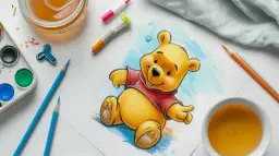 Szkic Kubusia Puchatka: Jak narysować ukochanego misia?