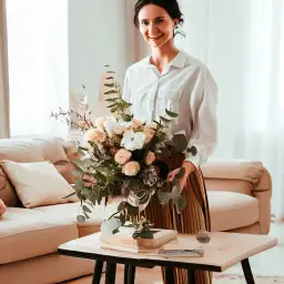 Jak ustawić kwiaty w salonie: 10 pomysłów na piękne aranżacje