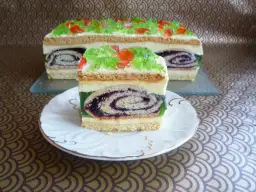 Domowe ciasto pawie oko z galaretką - najlepszy przepis krok po kroku