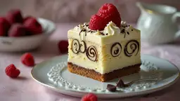 Mazurek z mascarpone i białą czekoladą - delikatny i elegancki deser