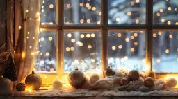 Świąteczne oświetlenie okna: 5 pomysłów na dekorację