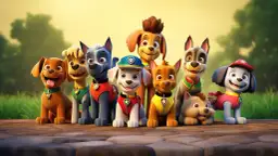 Imiona psów z Psi Patrolu - Postacie i nazwy