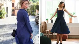 Granatowa sukienka: 5 stylowych zestawień, które zachwycą każdego