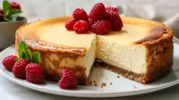 Kremowa słodycz: pieczony sernik z serków homogenizowanych - przepis
