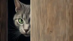 Kocie przejście w drzwiach - Drzwi dla kota w ścianie, wejście, klapka