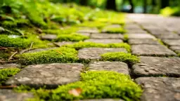 Dlaczego kostka brukowa zielenieje?