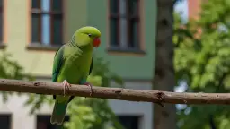 Kolorowe ptaki w miastach w Polsce - papugi to już rzeczywistość