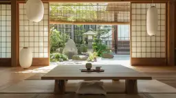 Styl japoński we wnętrzach: minimalistyczne wnętrza japońskie