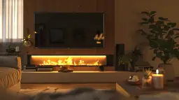 Mały salon z kominkiem i TV: Jak urządzić wnętrze?