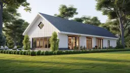 Dom parterowy z dachem dwuspadowym do 100 m² bez garażu - oferta domów oszczędnych z katalogu Muratora